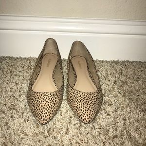 Pointed toed animal print old navy flats